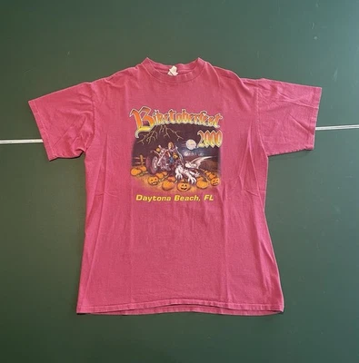 Vintage Biketoberfest 2000 Daytona Beach Florida Harley Davidson T Shirt Size XL - Image 1 of 4