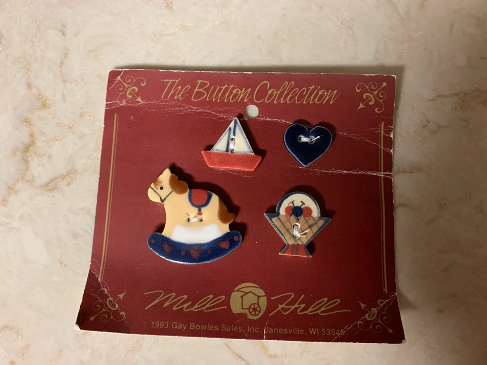 Botones de cerámica Mill Hill 1993 vintage NUEVO Foto 1 de 1