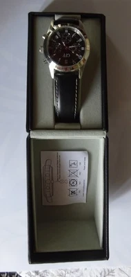 GFF  Armbanduhr für Herren, Armband in Leder, Gehäuse Stainless Steel Back - Bild 1 von 4