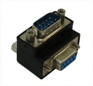 Serial Port Right Angle Adapter DB9 (Style 1 Black - Picture 1 of 2