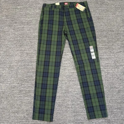 Levis XX Standard Taper Chino Pants 34X34 Blackwatch Plaid Retro Ska Emo Nerd - Image 1 of 4