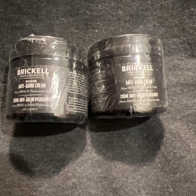2 BRICKWELL Men's Products Revitalizing Anti-Aging Cream, 2oz/59ml. Sealed 2x - Image 1 of 3