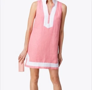 Sail to Sable Tunic Linen Sleeveless Dress in Coral Pink size XXL - Picture 1 of 8