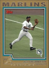 2004 Topps Traded Gold Florida Marlins Baseball Card #T64 Juan Encarnacion /2004