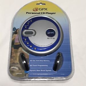 GPX Personal Portable CD Player and Headphones Model CDP3104 60 Sec ESP AntiSkip
