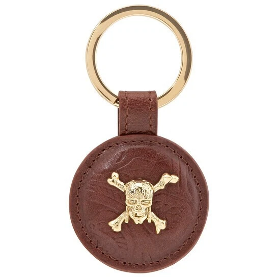 ST Dupont 003101PC Pirates of the Caribbean Line D Leather Yellow Gold Key Ring - image 1 of 1