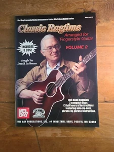 Classic Ragtime Vol 2 Arranged for Fingerstyle Guitar 3CDs Book New (1800) - Picture 1 of 10