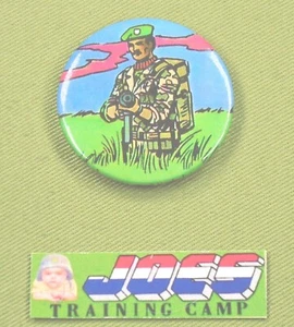 1987 GI Joe Vintage STALKER KNOPF runde Nadel Comicbilder Hasbro ARAH JTC - Bild 1 von 2