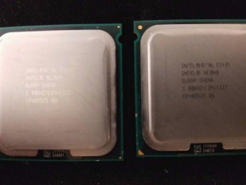 Lot of 2 Intel Xeon E5405 CPU Processor Quad Core 2GHz 12M 1333MHz ...