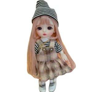 Mini Cute 6 in Girl Doll Handmade DIY Toys Full Set with Outfits Shoes Makeup - Picture 1 of 6