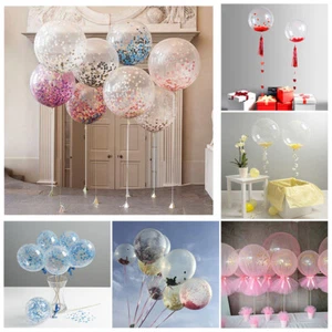 Clear Latex Helium Air Transparent Balloons Wedding Party Decorations Supplies - Picture 1 of 18