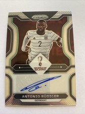 2022 Panini Prizm World Cup - ANTONIO RUDIGER - Germany - Auto Signature Card!