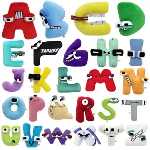 Alphabet Lore Plush Toys Anime Doll Kawaii 26 English Letters Stuffed Toys Kids - Picture 1 of 51