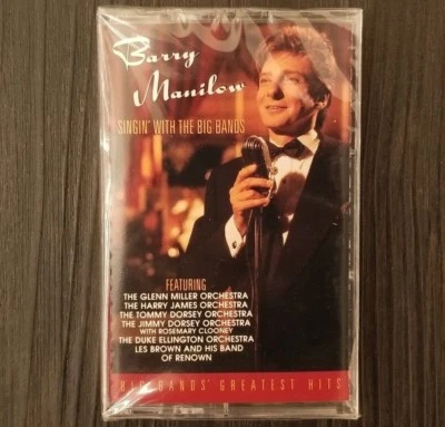 Barry Manilow Singin with Big Bands cassette sealed 1994 Arista 07822-18771-4 - Image 1 of 3