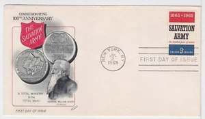 TurtlesTradingPost- Salvation Army #1267 - 1965 - FDC Fleetwood  Cachet - Picture 1 of 1