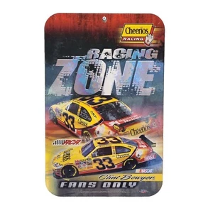 Clint Bowyer Sign "RACING ZONE FANS ONLY" Cheerios #33 RCR WinCraft Racing 17x11 - Picture 1 of 6