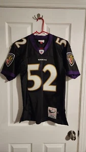 100% Authentic Mitchell & Ness 2004 Baltimore Ravens Ray Lewis Jersey Sz 36 S - Picture 1 of 5