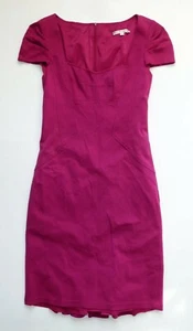 EUC Raspberry Purple Ponte Sheath Dress by Nanette Lepore - Cap Sleeves - SZ 6 - Picture 1 of 2