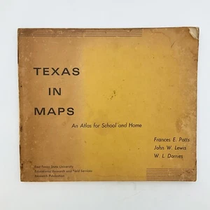 Texas in Maps An Atlas for School and Home Paperback Book 1966 Educational  - Picture 1 of 24