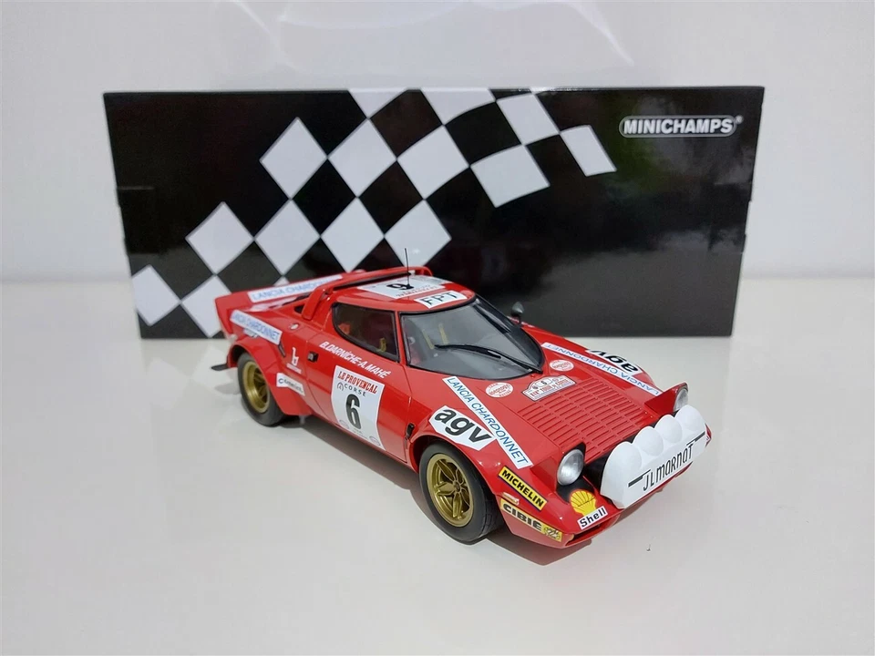 LANCIA STRATOS HF Winner Rally Tour de Corse 1975 - Minichamps 1/18 Limited 402 - Immagine 1 di 4