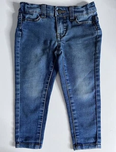 Calvin Klein Girl’s Jeans Kid's Size 2T Ultimate Skinny Denim Blue Stretch - Picture 1 of 20