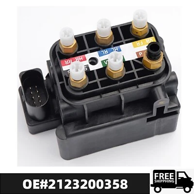 Air Suspension Valve Block For Mercedes Benz GL350 450 550 ML250 S400 2123200358 - Image 1 of 4
