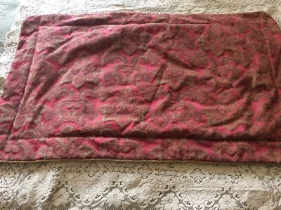 Croscill  Bellisima Red Gold Paisley Medallion King Pillow Sham 37”x 21” - Image 1 of 4