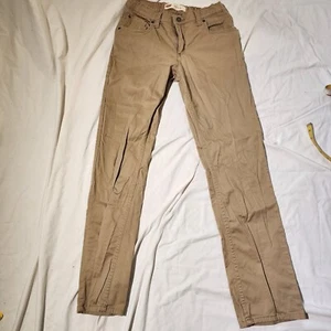 Levis 511 Slim Fit Khaki Pants Adjustable Waist Kids Size 18 Regular - Picture 1 of 5