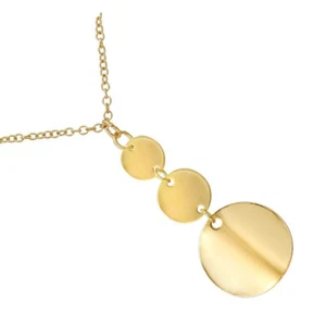Round Dangle Necklace Dressy Collocation Triple Circle Necklace - Picture 1 of 12