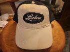Lucchese Vintage Trucker Hat Cap Adjustable White Front/brim Blue Mesh New