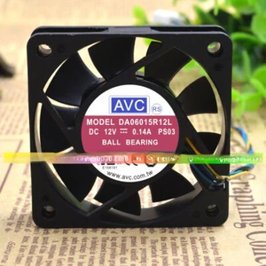 1PC NEW AVC DA06015R12L 6015 12V 0.14A 6CM / Sound off - Picture 1 of 1