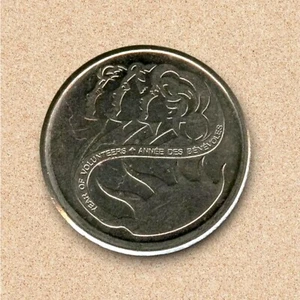 2001 Canada 10 Cents Dime Volunteer Coin - Bild 1 von 2