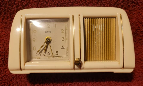 Vintage Rensie Bakelite Alarm Clock Made In Germany Cover