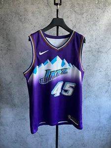 Maglia basket Nike NBA Jazz Mitchell canotta maglietta uomo viola stampa grafica - Foto 1 di 17