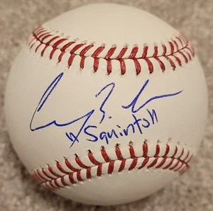 Chauncey Leopardi Signed Inscribed Baseball "Squints" The Sandlot ROMLB Auto - Picture 1 of 2