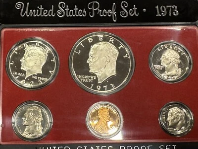 1973-S Proof Set - United States US Mint - Original Government Packaging Box - Image 1 of 2