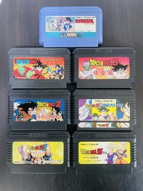 Set of 7 Dragon Ball Series 1 2 3 Z Z2 Z3 Gaiden Nintendo Famicom Bandai