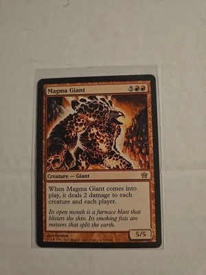 MTG magic cards 1x Magma Giant Fifth Dawn Light Play, English - Image 1 of 2