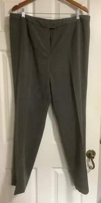 Peter Nygard pants size 16 regular dark gray - Image 1 of 4