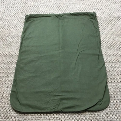 Bolsa de lavandería de lona militar vintage 30x23 pulgadas plantilla de EE. UU. saco del ejército años 70 original Foto 1 de 4