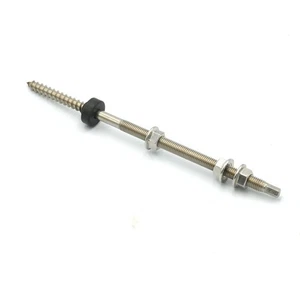 Zubehör Stockschrauben Und EPDM M10 Sicherungsmutter + Adapter 1/4 Stück - Bild 1 von 24