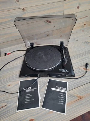 ION Profile Pro LP Vinyl-to-MP3 USB Turntable with Input Tested and Working - Image 1 of 4