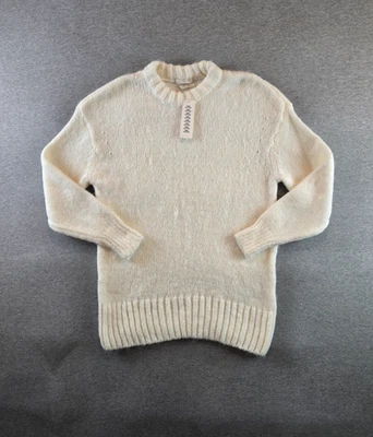 NWT Urban Outfitters Sweater Womens M Cream Ribbed Oversized Slouchy Crewneck - Image 1 of 4