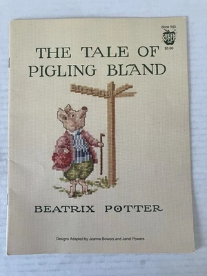 The Tale of Pigling Bland Beatric Potter Cross Stitch Green Apple Co PB 1983 - Image 1 of 4