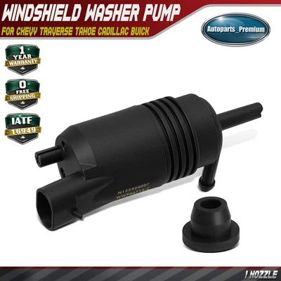 Bomba de lavado de parabrisas delantero con ojal de goma para Chevrolet Traverse Tahoe Foto 1 de 4