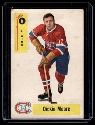 Parkhurst Hockey 1958-59 Dickie Moore #8 Foto 1 de 2