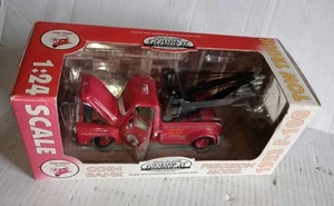 1:24 GearBox Collctible Fire Chief Gasoline 1953 F-100 Ford Tow Truck RED - Picture 1 of 8