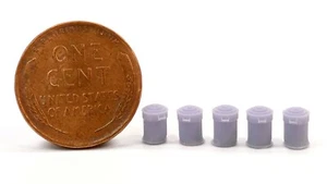 USA Made - Garbage Can w/ Lid Set - N Scale - Gray 5-pack 1600846 - Picture 1 of 4