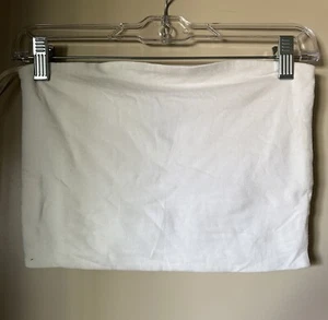FOREVER21 Women’s White Tube Crop Top - Picture 1 of 2