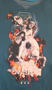 Entree LS Mens Greek Roman Statue and Fire Blue Pullover Sweatshirt Size L - Picture 1 of 10